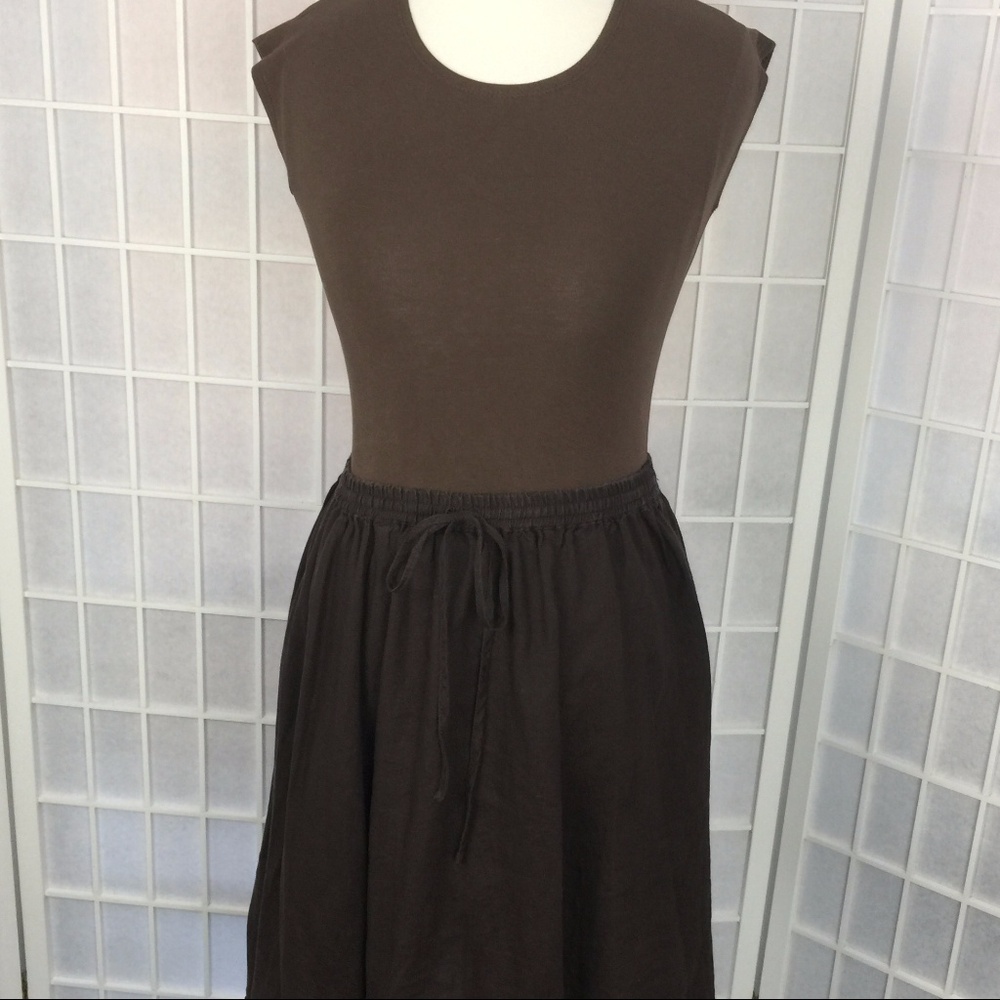 ModBod Brown Cap Sleeved Shirt S NWOT